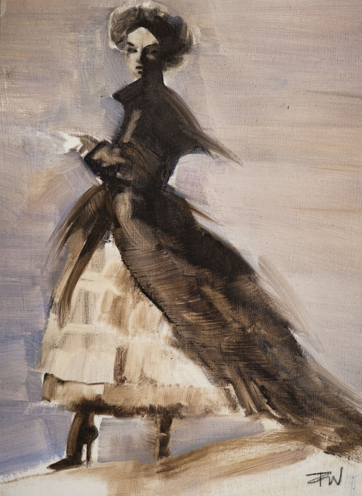 Study for the Pigeon, oil on card Study for the Pigeon